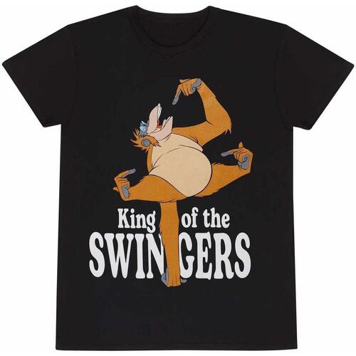 Vêtements T-shirts manches longues Jungle Book King Of The Swingers Noir