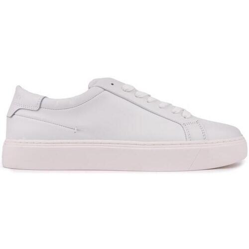 Chaussures Homme Baskets basses Calvin Klein whiteS hooded Cup Sneaker Formateurs De Cour Blanc