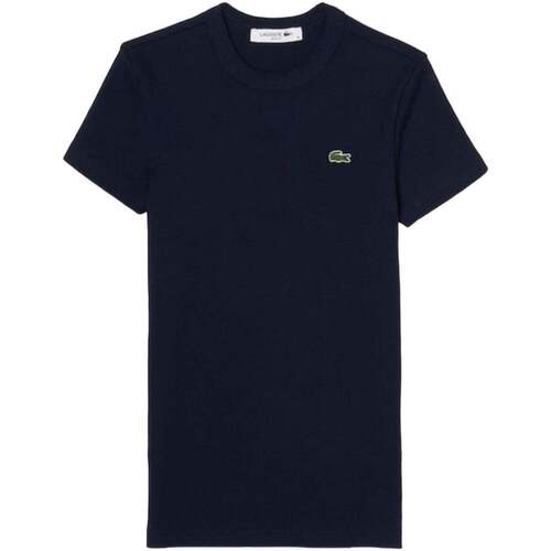 Vêtements Femme T-shirts manches courtes TH2038 Lacoste  Bleu