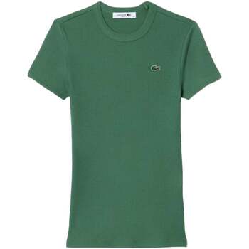 Vêtements Femme T-shirts manches courtes Lacoste  Vert