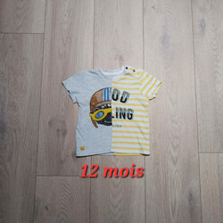 Vêtements Garçon T-shirts manches courtes Catimini T-shirt Catimini 12 mois Multicolore