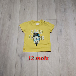 Vêtements Garçon T-shirts manches courtes Catimini T-shirt Catimini 12 mois Jaune