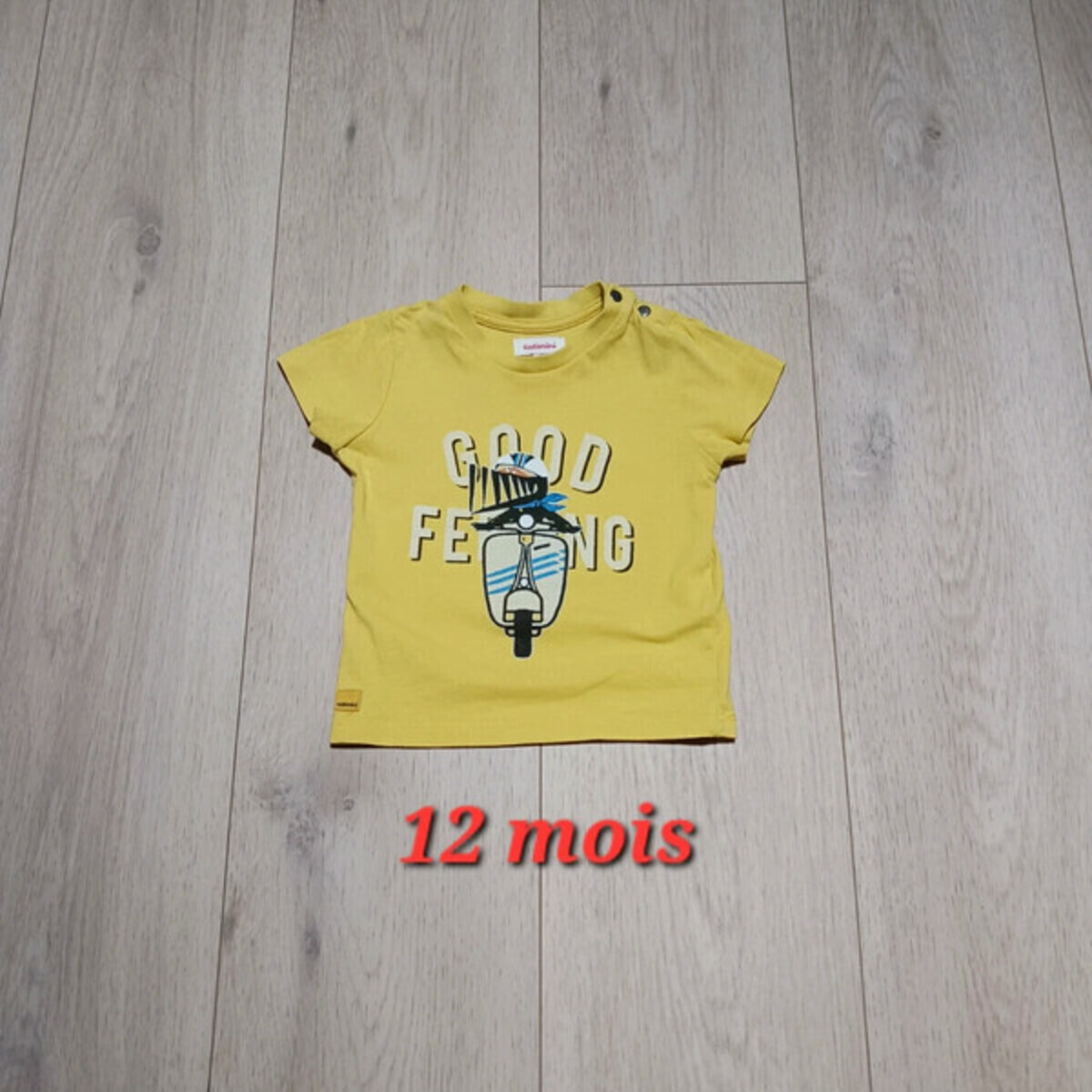 Vêtements Garçon T-shirts manches courtes Catimini T-shirt Catimini 12 mois Jaune