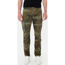 Vêtements Homme Jeans droit Kaporal - Jean cargo - camouflage Vert