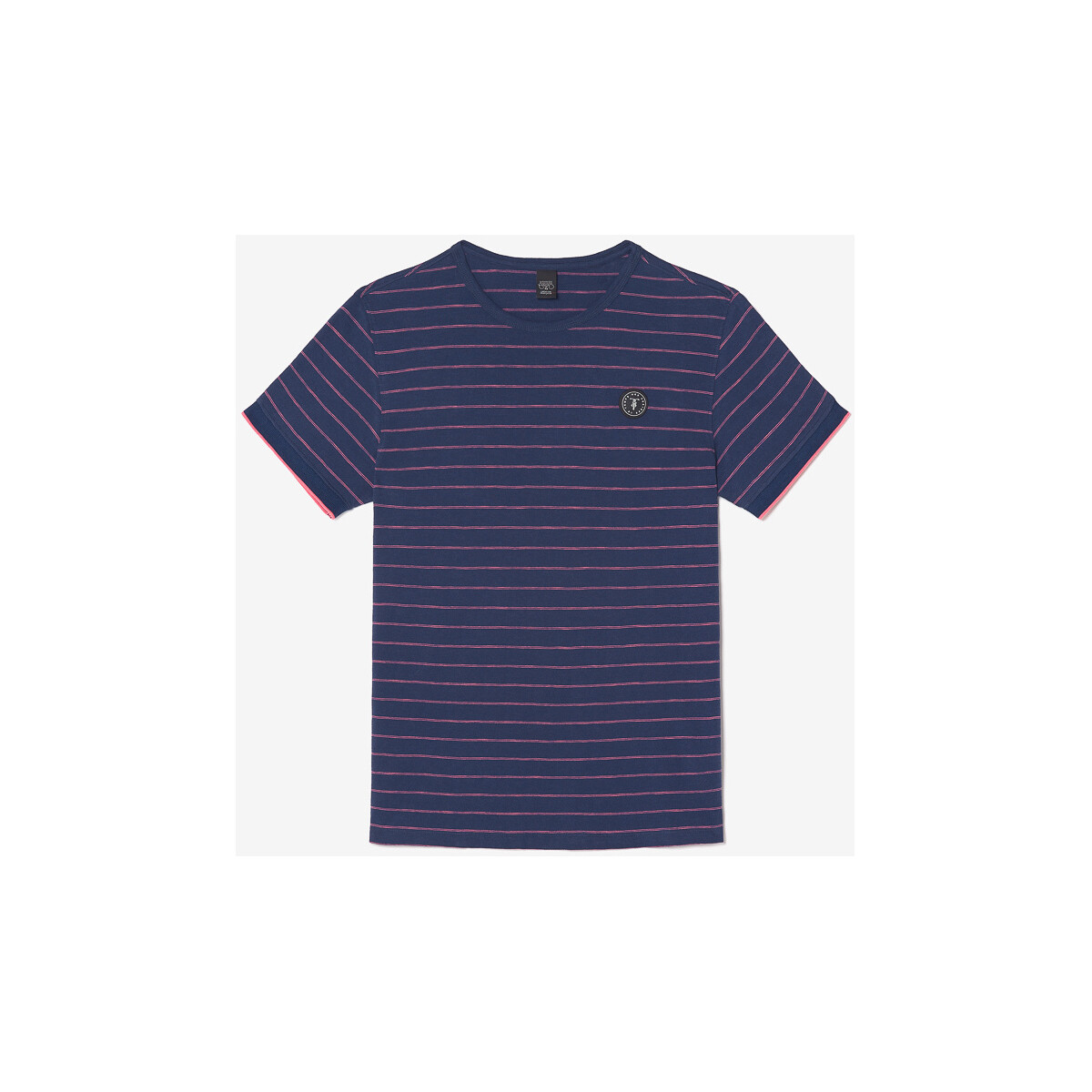 Vêtements Homme T-shirts & Polos Le Temps des Cerises T-shirt velas bleu marine à rayures Bleu