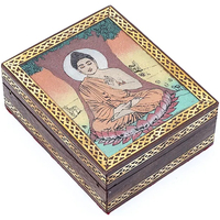 Sweats & Polaires Paniers / boites et corbeilles Phoenix Import Boîte décorative arbre Bodhi en bois de manguier Autres