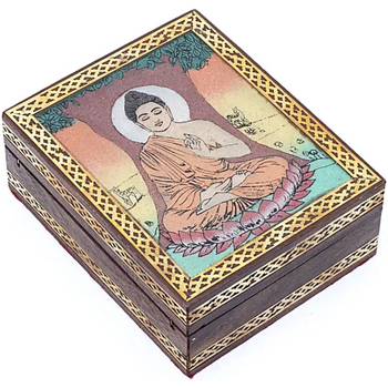 Maison & Déco Paniers / boites et corbeilles Phoenix Import Boîte décorative arbre Bodhi en bois de manguier Autres