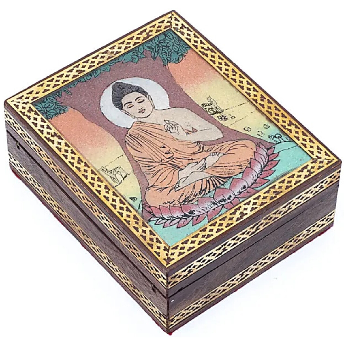 Maison & Déco Paniers / boites et corbeilles Phoenix Import Boîte décorative arbre Bodhi en bois de manguier Autres