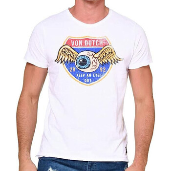 Vêtements Homme T-shirts manches courtes Von Dutch VD/TVC/OUT Blanc