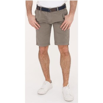 Vêtements Homme Shorts strappy / Bermudas Kebello Short en chino Gris H Gris