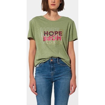 Vêtements Femme T-shirts manches courtes Kaporal - T-shirt col rond - vert Vert