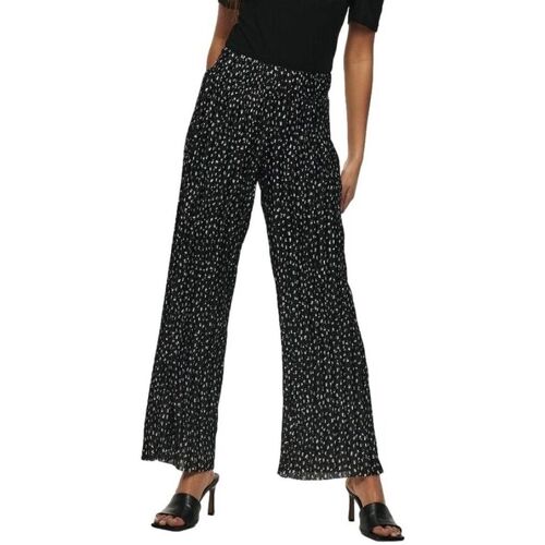 Vêtements Femme Pantalons Only Elema Pleated Trousers - Black Mini Flower Noir