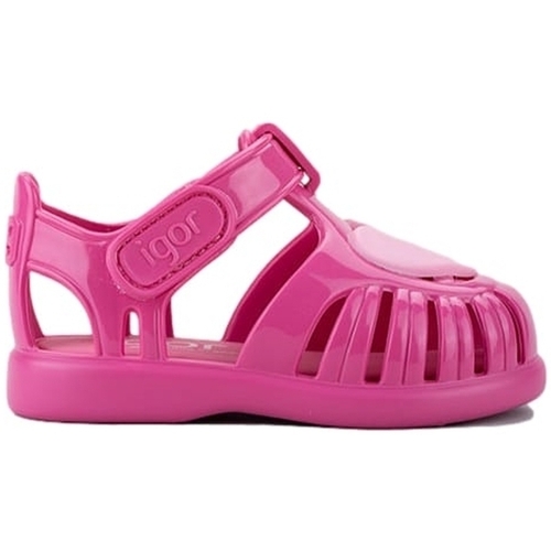 Chaussures Enfant Sandales et Nu-pieds IGOR Baby Tobby Gloss Love - Fuchsia Rose