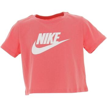 Vêtements Fille YMC Wild Ones T-Shirt aus Bio-Baumwolle Blau Nike G nsw tee crop futura Autres