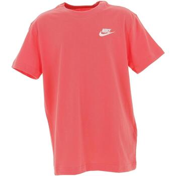 Vêtements Fille T-shirts pink manches courtes Nike G nsw tee club ss boy Autres