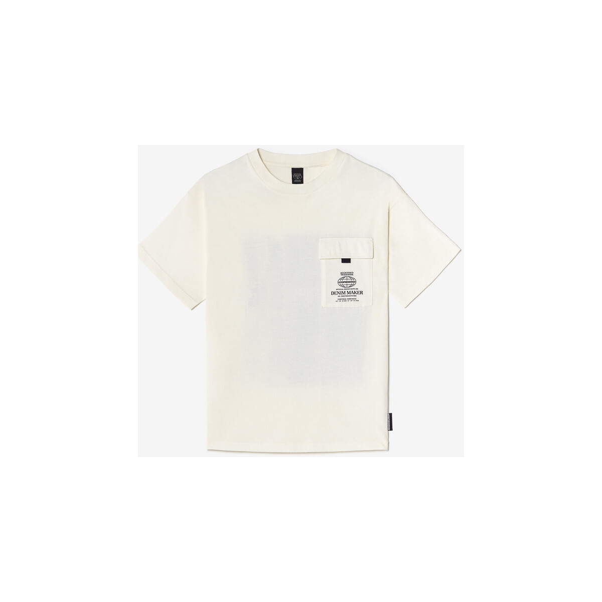Vêtements Garçon T-shirts & Polos Le Temps des Cerises T-shirt finnbo crème Blanc