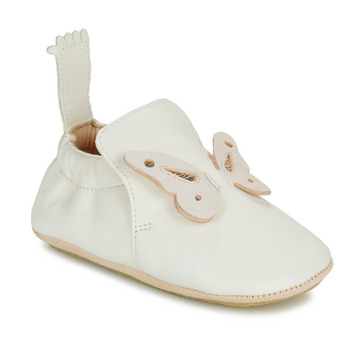 Chaussures Fille Chaussons Easy Peasy MY BLUBLU PAPILLON Blanc
