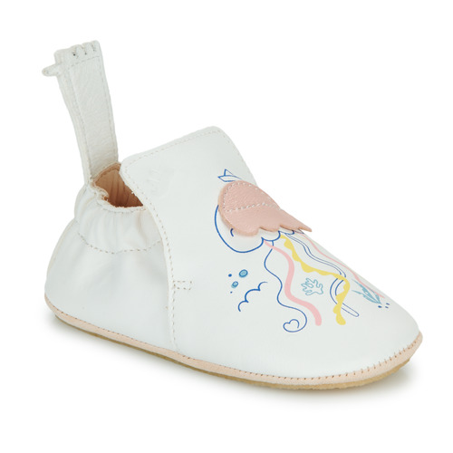 Chaussures Fille Chaussons Easy Peasy MY BLUBLU PIEUVRE Blanc
