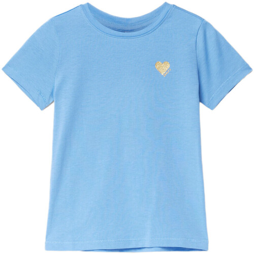 Vêtements Enfant t-shirt with side panels in khaki Kids Only 15266550 Bleu