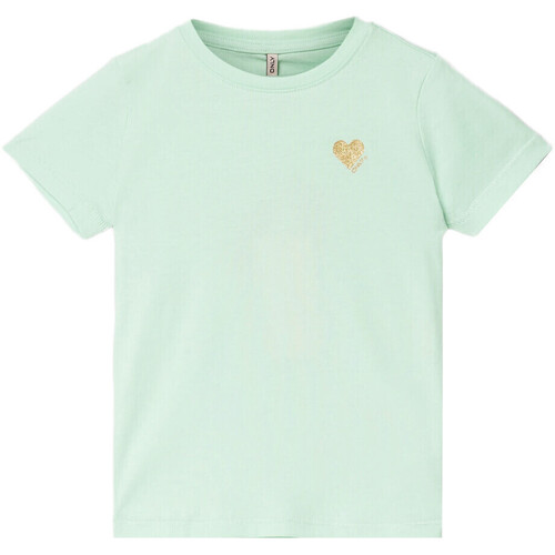Vêtements Fille t-shirt with side panels in khaki Kids Only 15266550 Vert