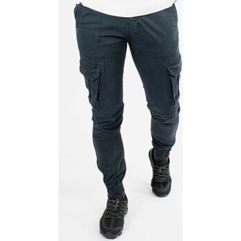 Vêtements Homme Chinos / Carrots Hollyghost Pantalon cargo navy skinny Bleu