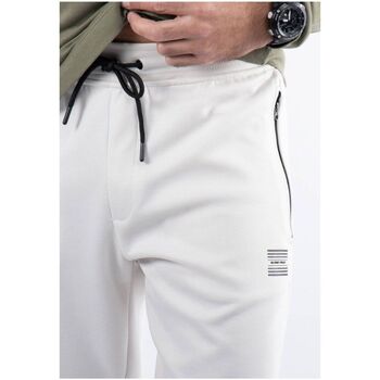 Hollyghost Pantalon jogging blanc avec imprimé caoutchouc Blanc