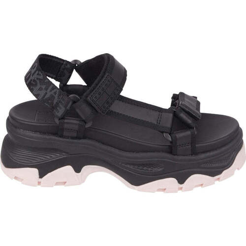 Chaussures Femme Sandales sport Tommy Jeans webbing hyrbid sandal Noir