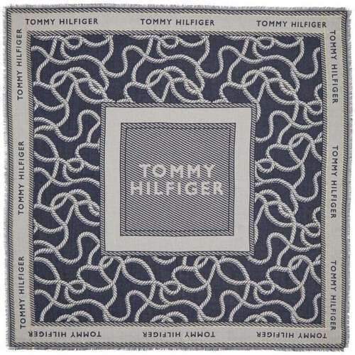 Tommy Hilfiger coast jacquard square scarf Bleu - Accessoires textile  echarpe Femme 120,96 €