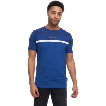Vêtements Homme T-shirts manches longues Crosshatch  Bleu