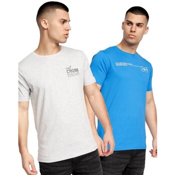 Vêtements Homme T-shirts manches longues Crosshatch Pentan Bleu