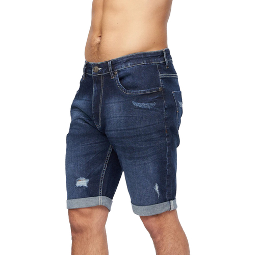 Vêtements Homme Shorts / Bermudas Crosshatch Riptrey Abraised Bleu