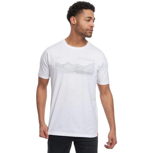 Vêtements Homme T-shirts manches longues Crosshatch Chongtar Blanc