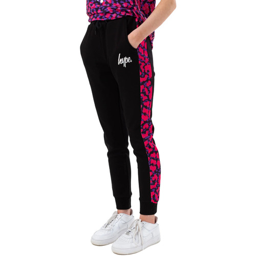 Vêtements Fille Pantalons Hype Neon Cheetah Noir