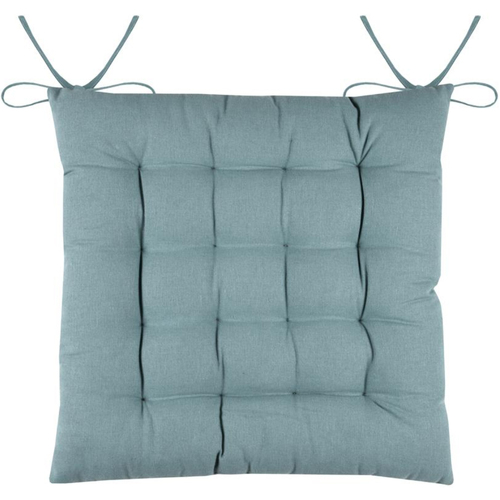 Maison & Déco Bouts de canapé / guéridons Stof Coussin de chaise en coton Jade 38 cm Bleu