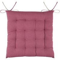Maison & Déco Galettes de chaise Stof Coussin de chaise bicolore réversible en coton rose et lin Rose