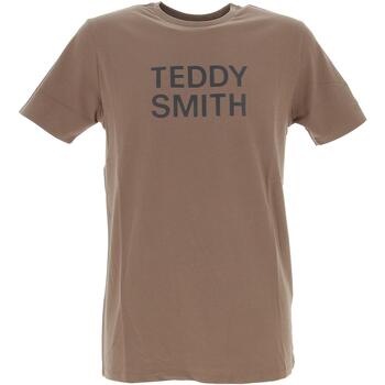 Vêtements Homme T-shirts manches courtes Teddy Smith Ticlass basic m Marron