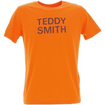 Vêtements Garçon T-shirts longsleeve manches courtes Teddy Smith Ticlass 3 mc jr Orange