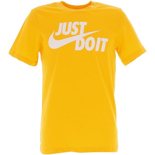 Nike M nsw tee just do it swoosh Jaune - Vêtements T-shirts manches courtes  Homme 24,99 €