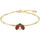 en 4 jours garantis Bracelets Swarovski Bracelet jonc  Idyllia coccinelle rouge Jaune
