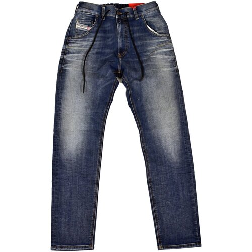 Vêtements Homme Mid-Length Jeans droit Diesel KROOLEY Bleu