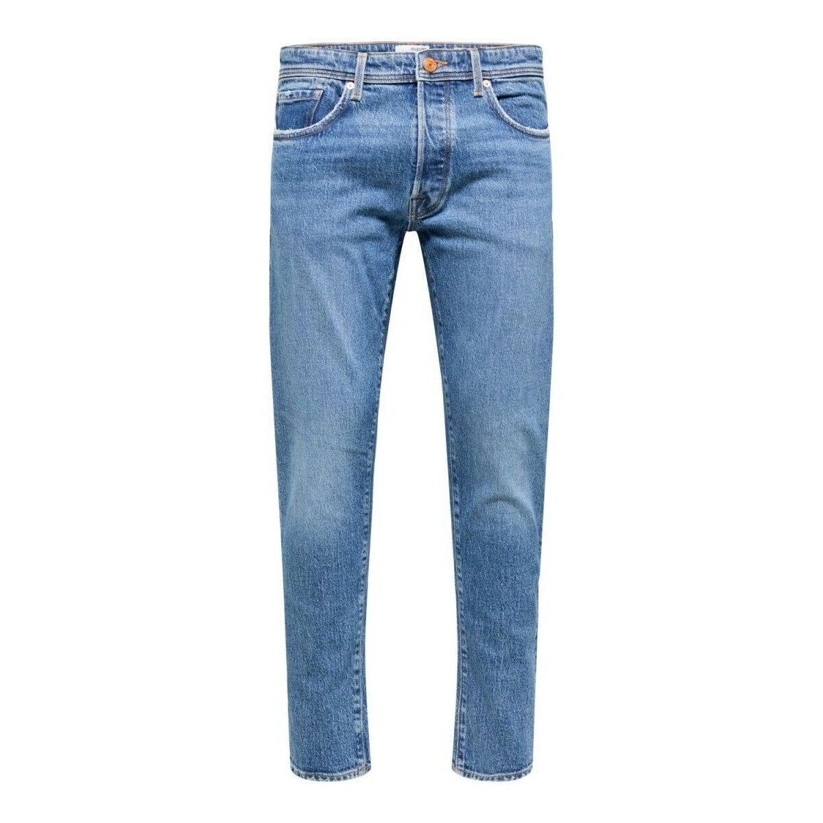 Vêtements Homme Jeans Selected 16080468 - 172 SLIM TAPE-16080468 MEDIUM BLUE DENIM Bleu