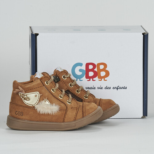 Chaussures Fille Baskets montantes GBB  Marron