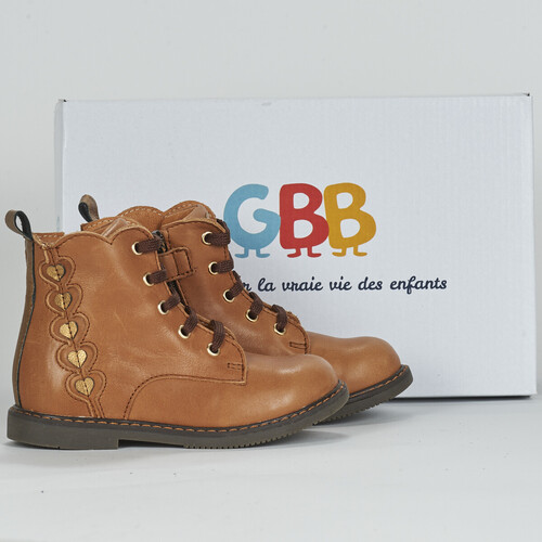 Chaussures Fille Boots GBB  Marron