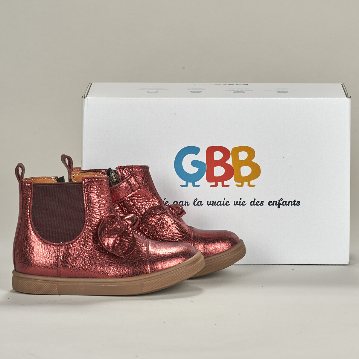 Chaussures Fille Boots GBB  Rouge