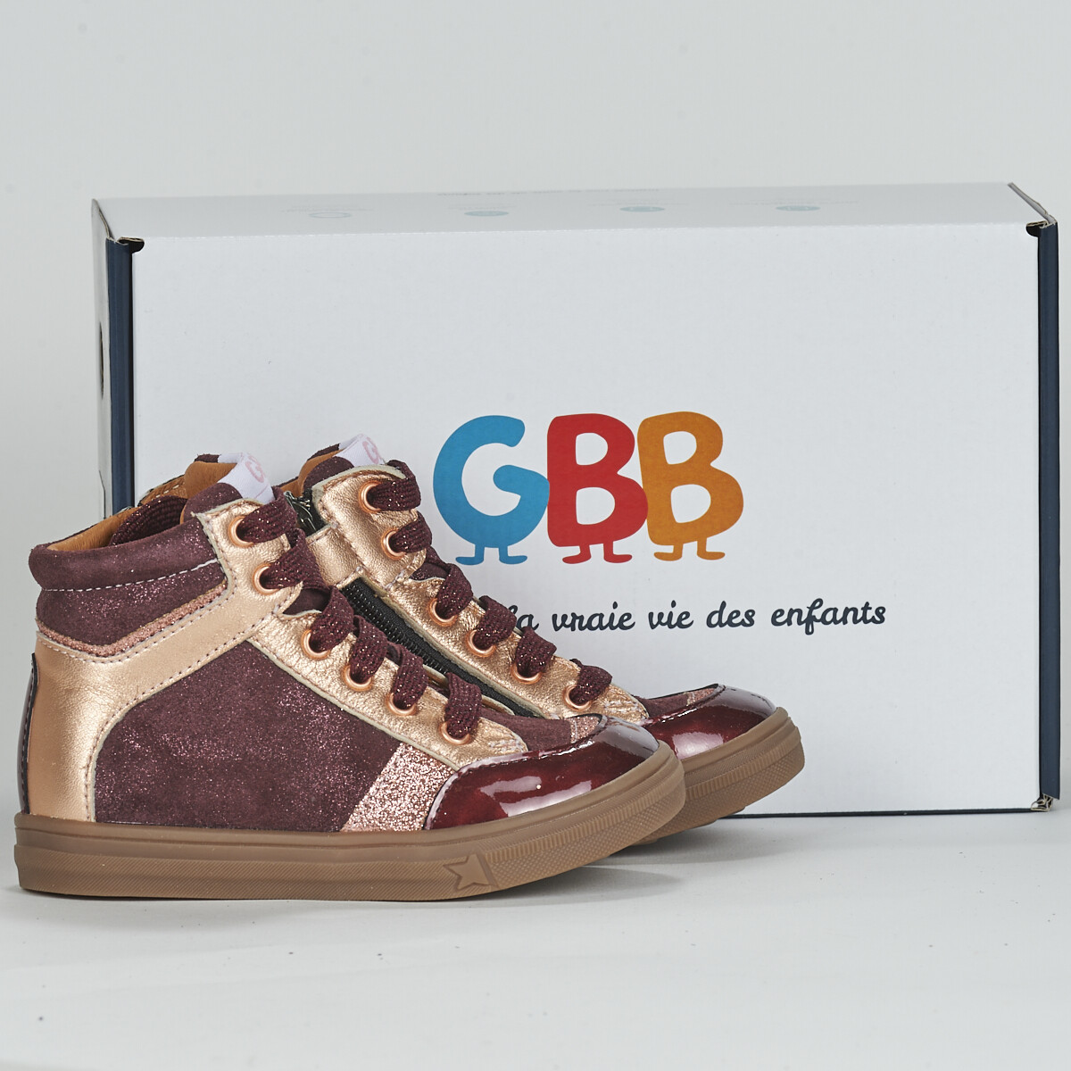 Chaussures Fille Baskets montantes GBB  Rouge
