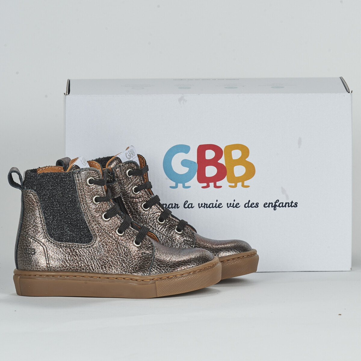 Chaussures Fille Boots GBB  Noir