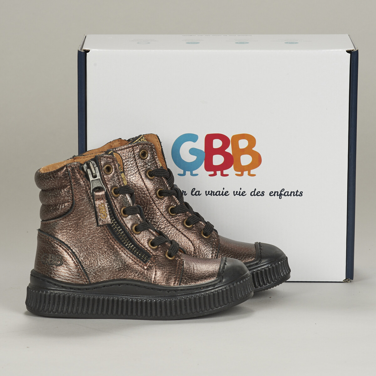 Chaussures Fille Boots GBB  Noir