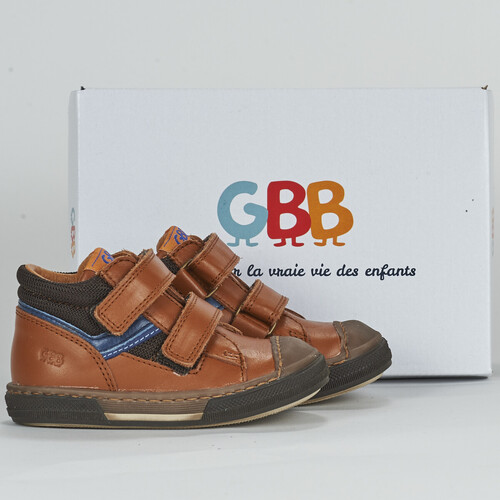 Chaussures Garçon Baskets montantes GBB VITALIN Marron