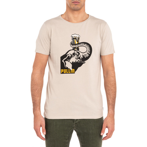 Vêtements Homme Hip Hop Honour Pullin T-shirt  ELEBEERGRAY Gris