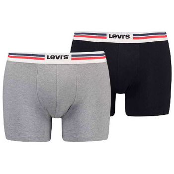 Sous-vêtements Homme Boxers Levi's LOT DE 2 BOXERS  - MIDDLE GREY MELANGE - S Multicolore